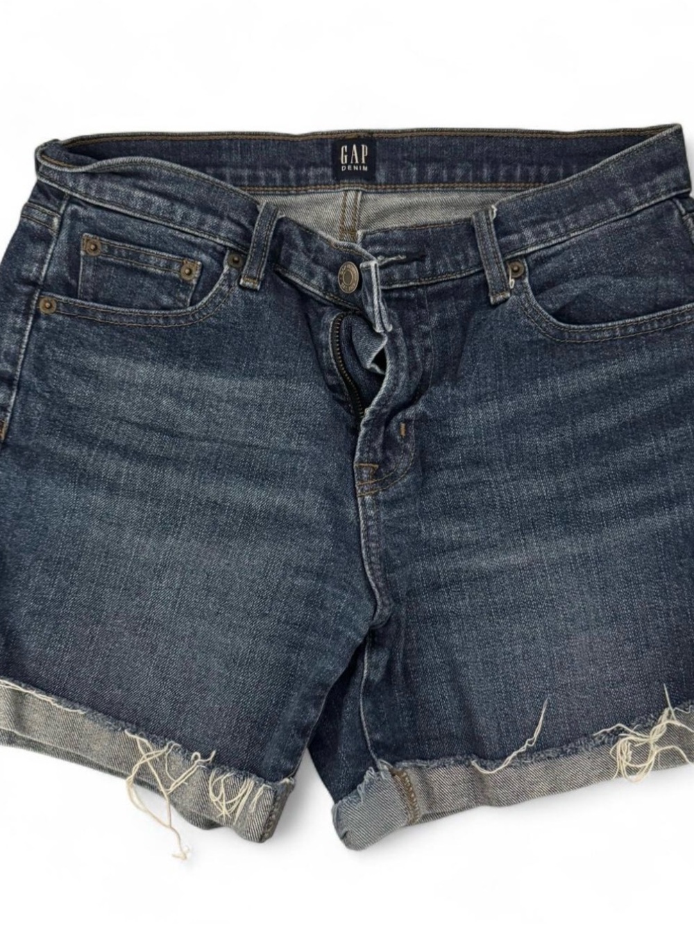 GAP Dark Blue Denim Cutoff Shorts